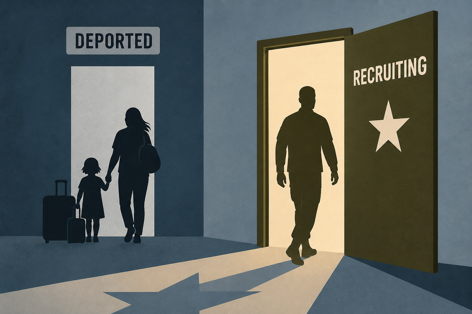 As ICE deports service members' families, the Pentagon turns to immigrant communities to fill military ranks