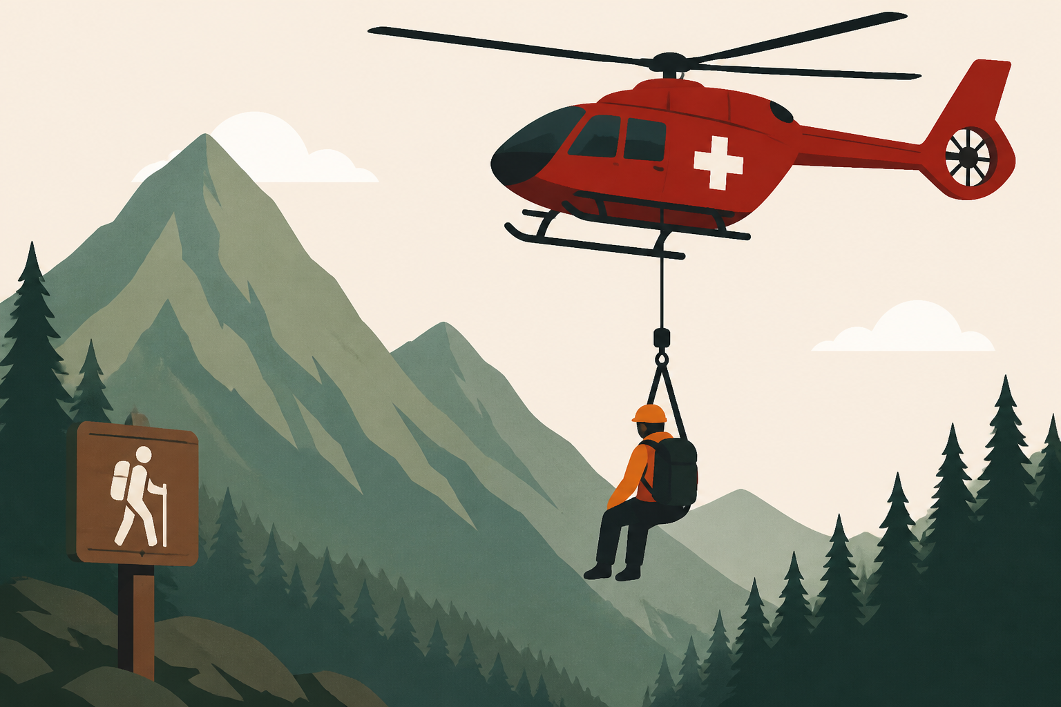 Missing hiker hoisted to safety after vanishing for a week in national park