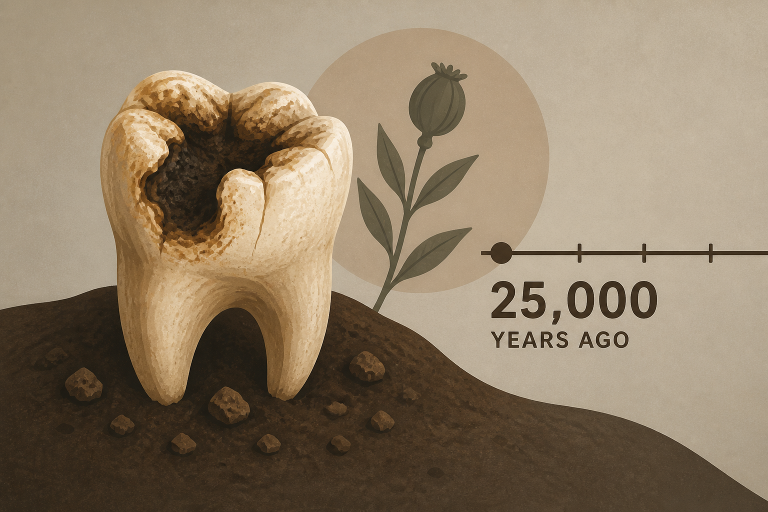 Their “rotted” teeth reveal shocking drug use going back 25,000 years