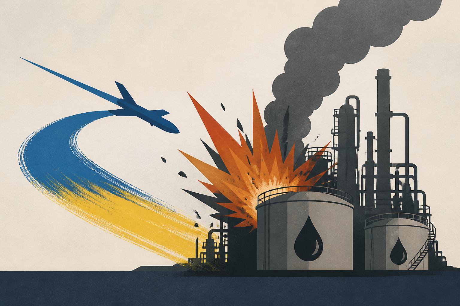 Ukraine Blasts Key Russian Oil Refinery, Hitting Processing Unit and Fuel Tanks
