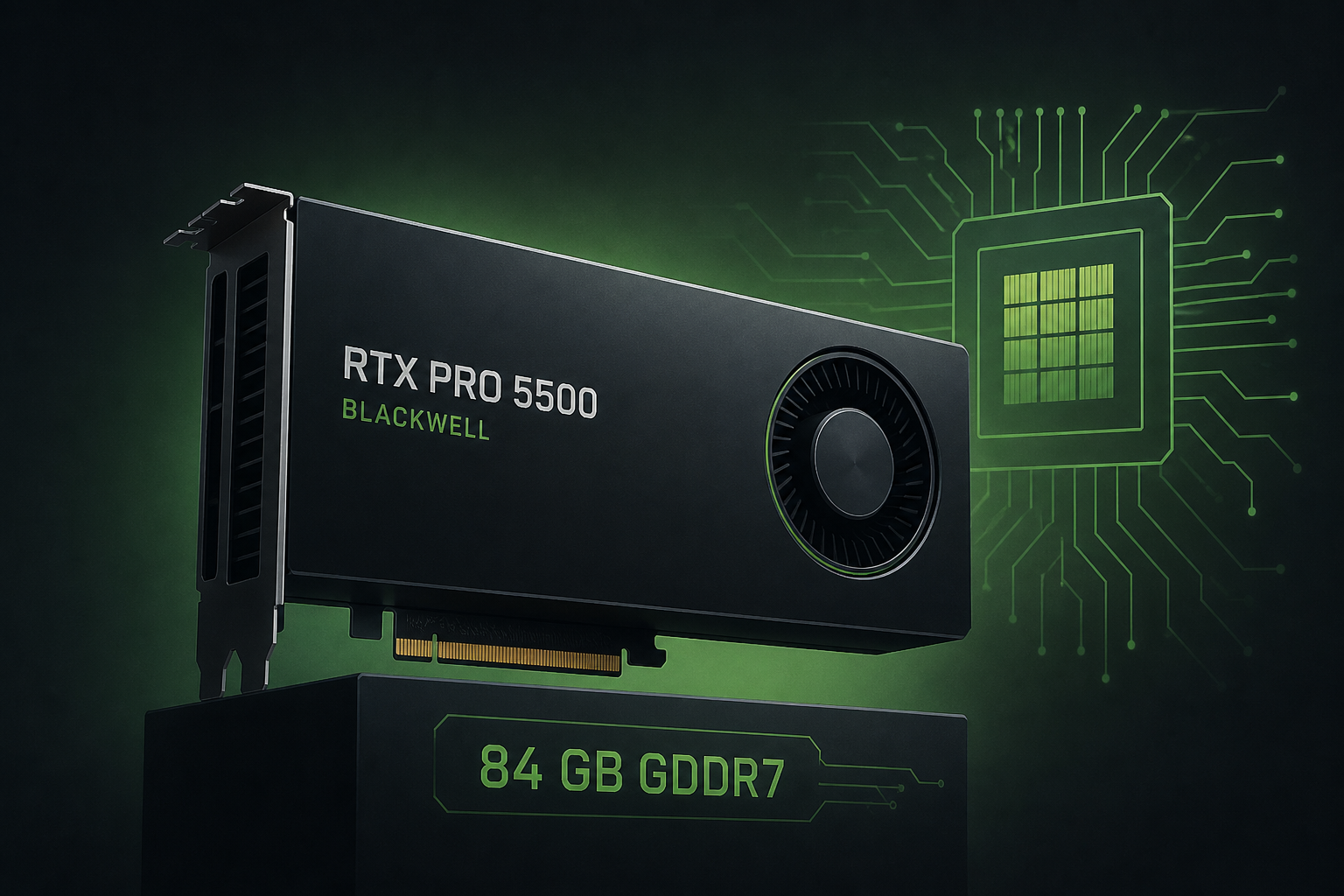 NVIDIA Unveils RTX PRO 5500 "Blackwell" Workstation GPU with 84 GB GDDR7 Memory