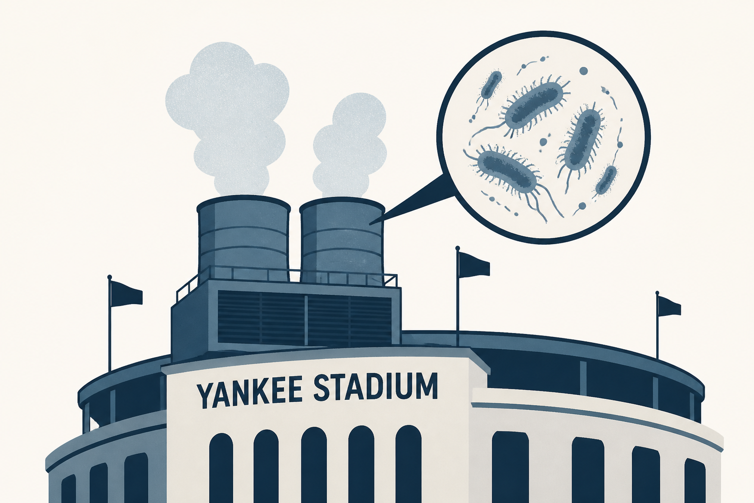 Cooling towers at Yankee Stadium test positive for Legionnaires’ in new cluster