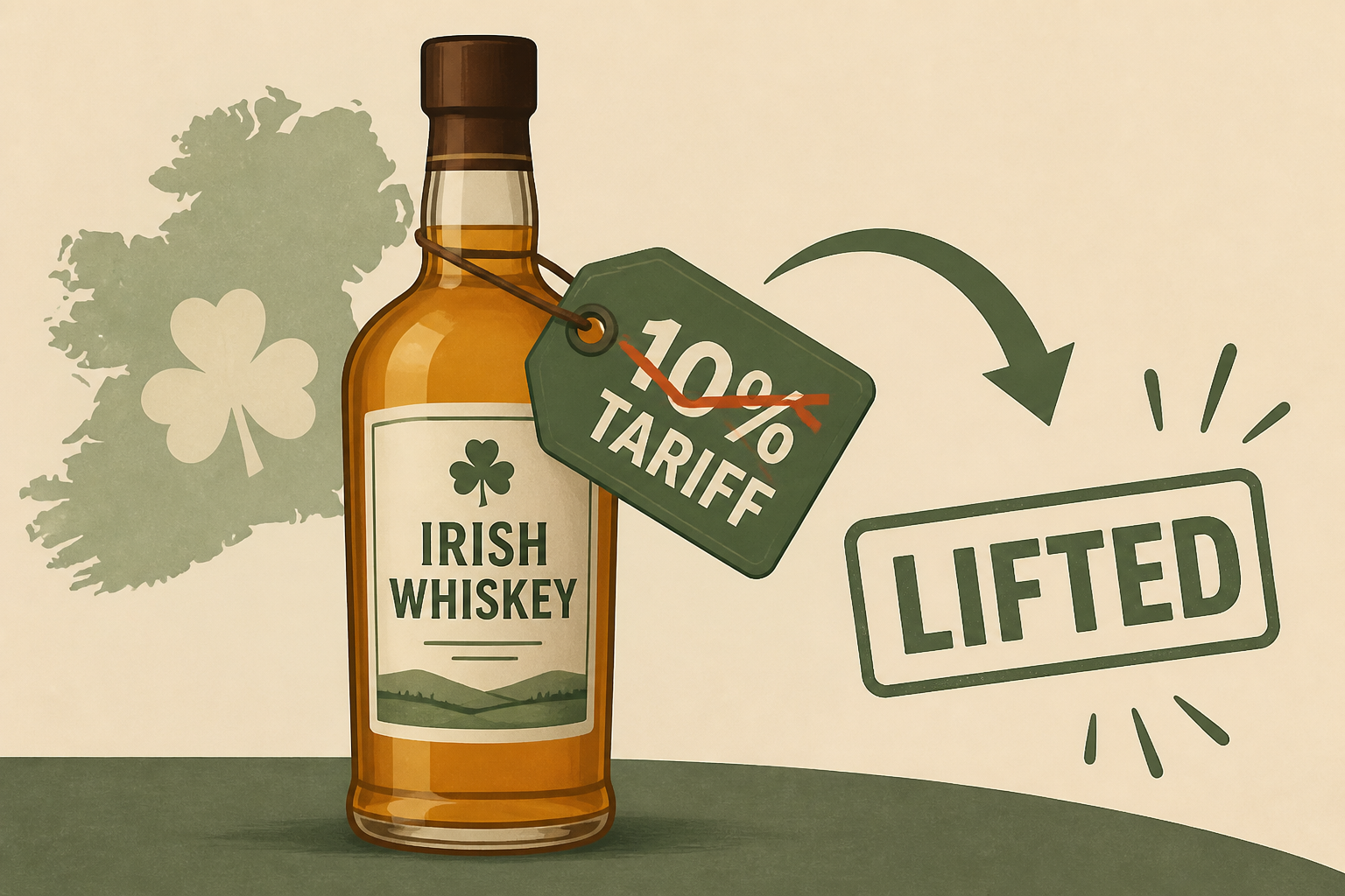 Trump says he's lifting 10% tariff on Irish whiskey because 'everybody's been bugging me'