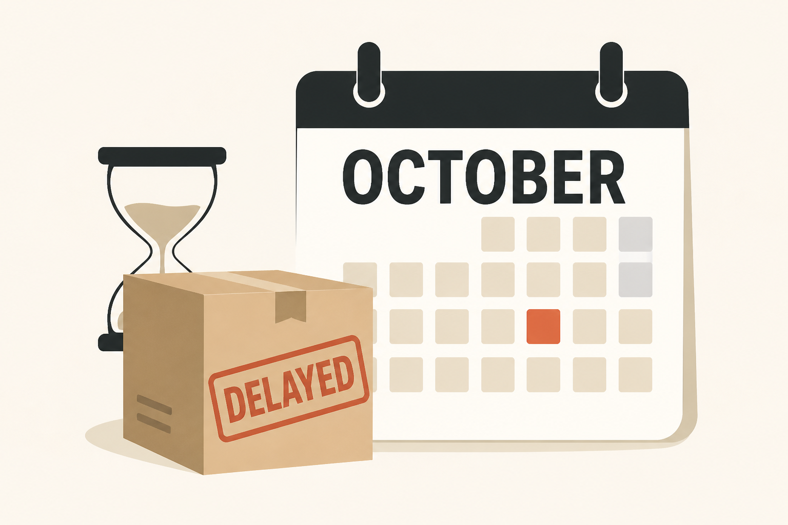 orders now delayed to October for most models