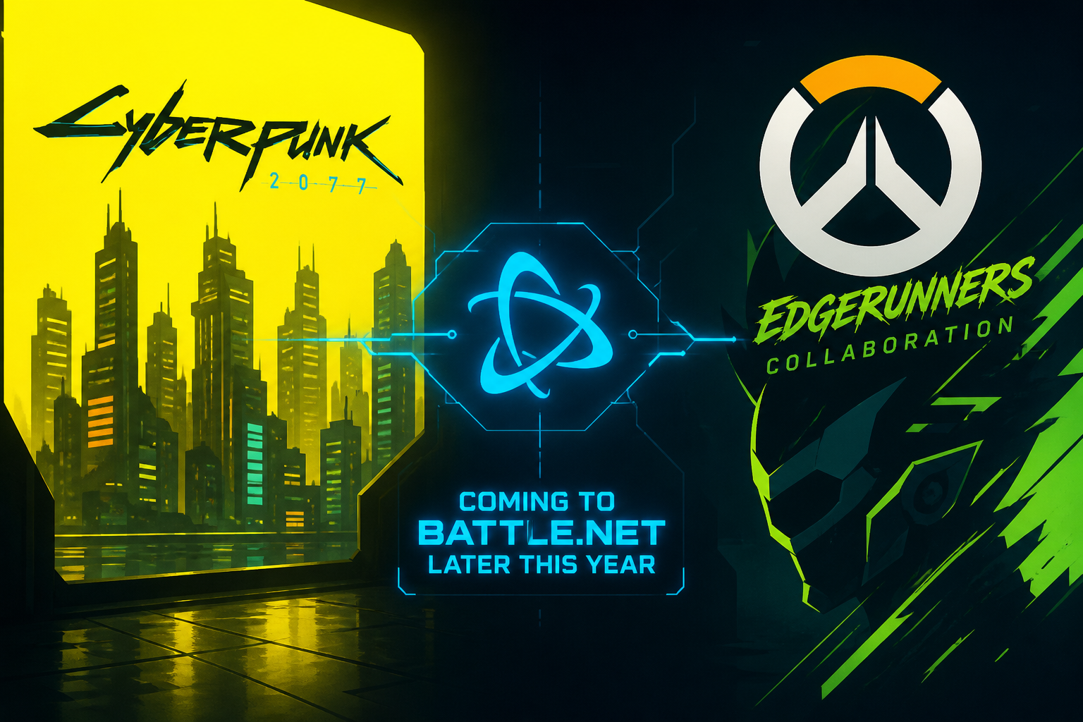 Cyberpunk 2077 is coming to Battle net later this year, and Overwatch gets an Edgerunners collaboration