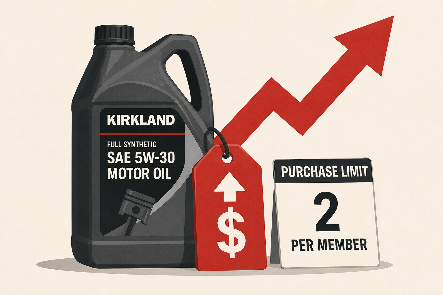 Costco raises price for Kirkland motor oil, sets purchase limit