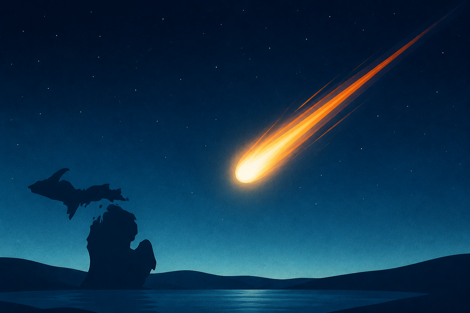 Fireball light up Michigan sky Sunday night. See the video