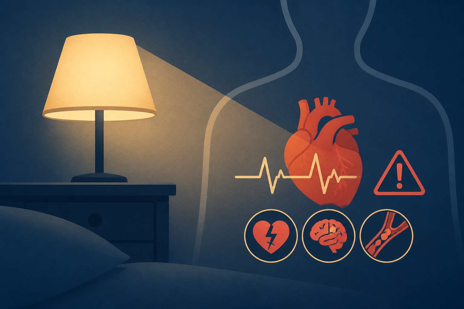 Sleeping with a light on tied to heart failure, stroke, heart attack