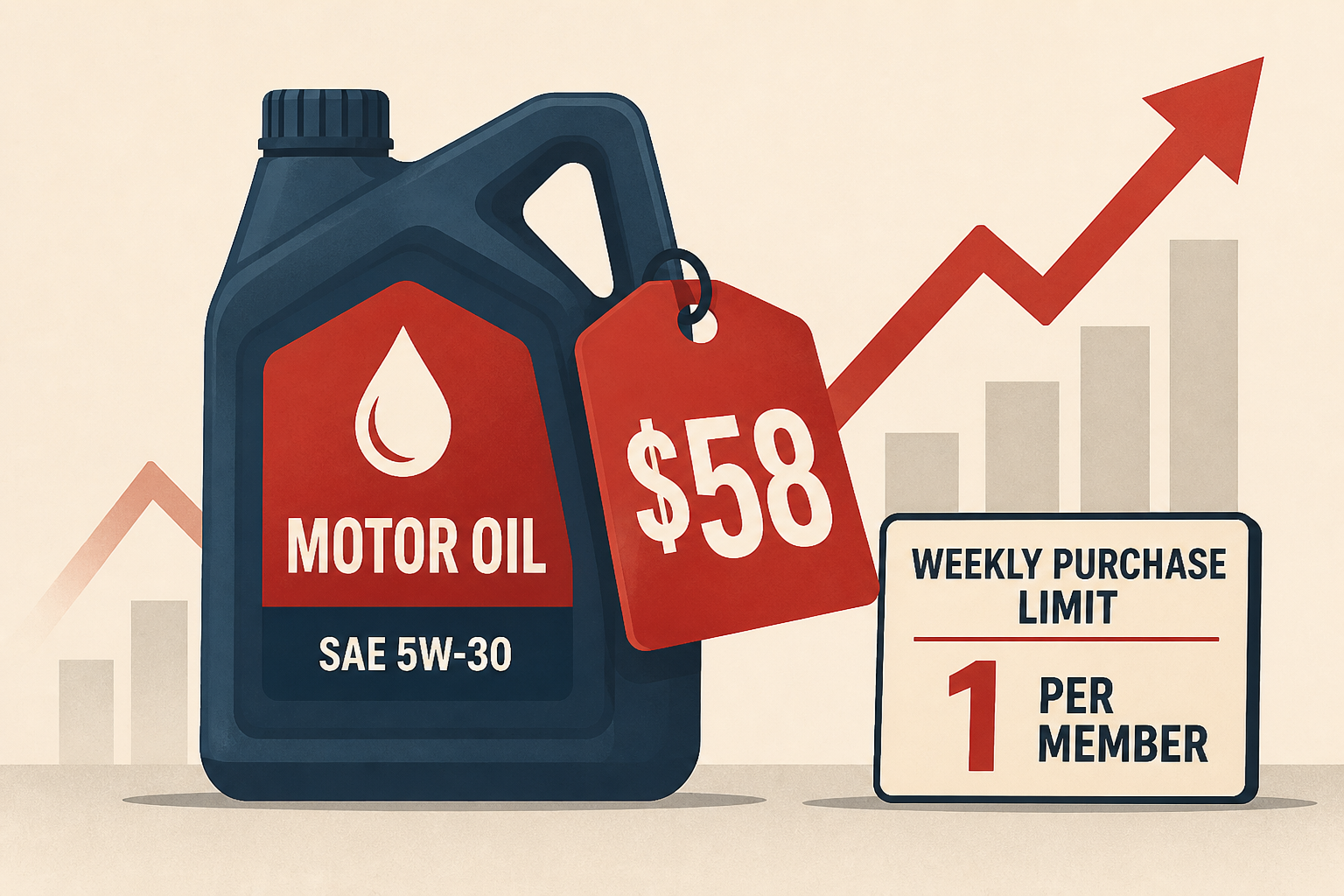 Costco motor oil price jumps to $58 with new weekly purchase limit