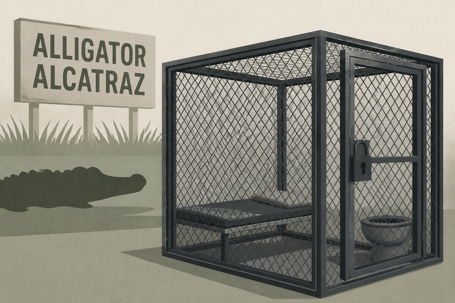 Alligator Alcatraz held detainees in "cramped conditions," sometimes "small metal enclosures," DHS watchdog finds