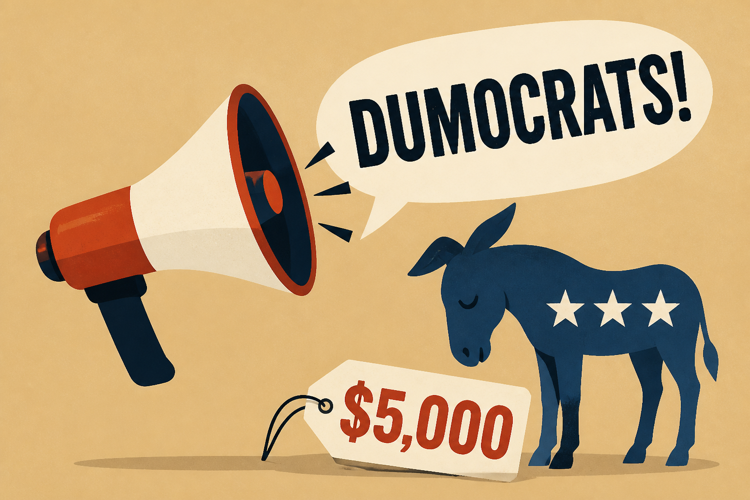 Ranting Trump blames ‘Dumocrats’ for not choosing $5,000 ‘bribe’ over winning midterms