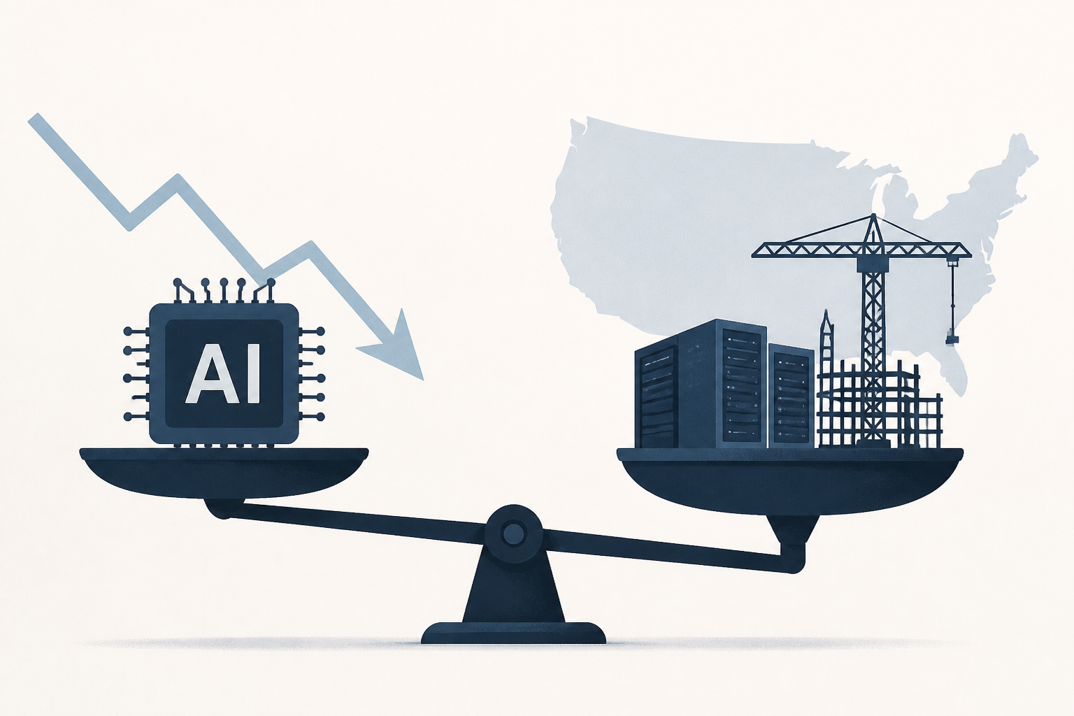 Investors weigh the prospect of an AI slowdown on the U.S. buildout
