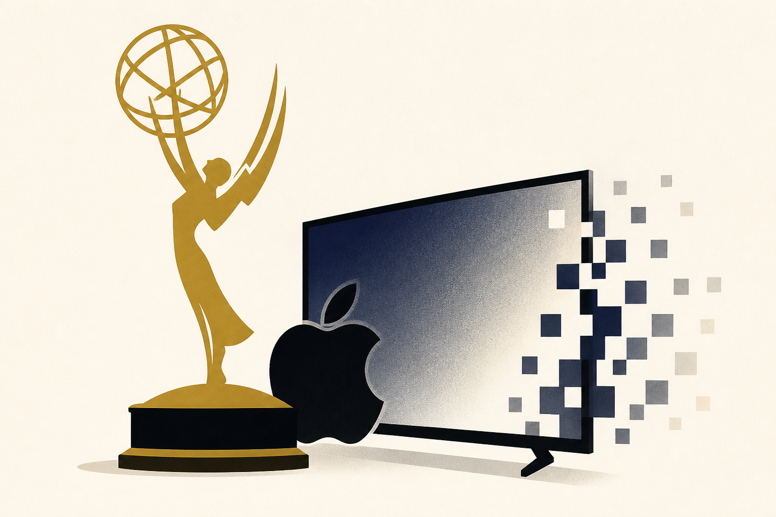 At the Emmys, wins from Apple and Colbert highlight TV in transition