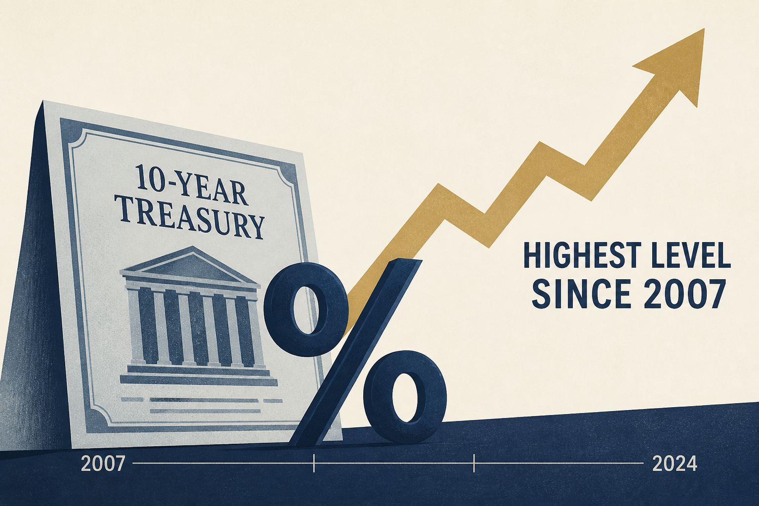 10-year Treasury yield hits highest level since 2007
