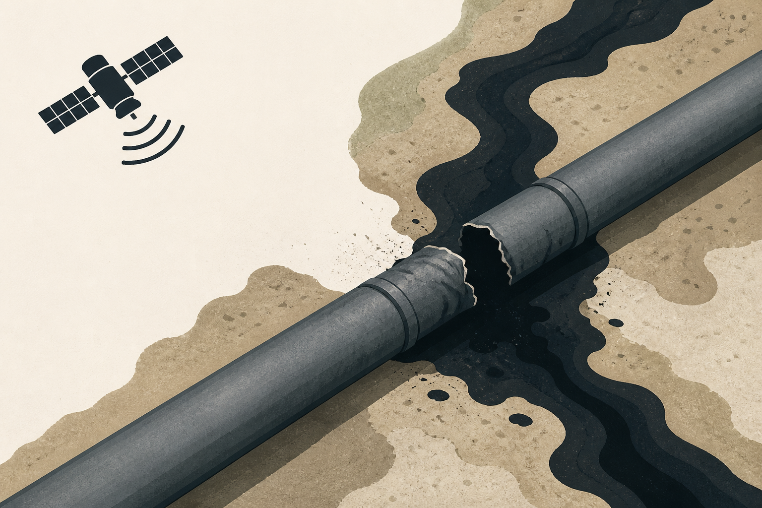 Satellite image reveals major damage that shut crucial oil pipeline