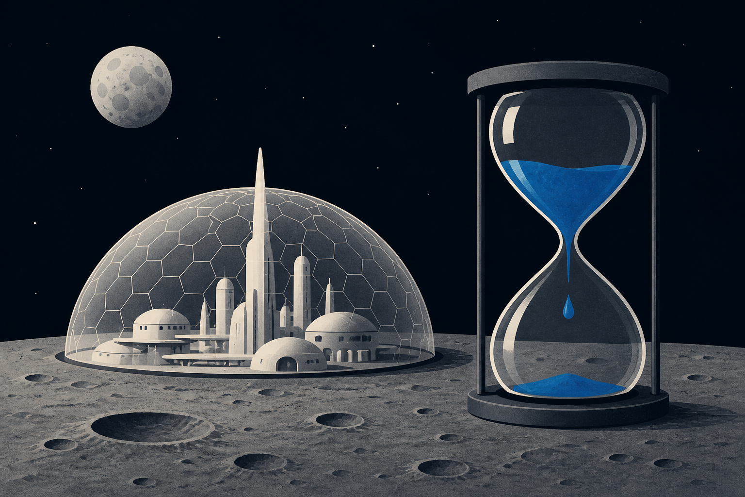 Musk Wants a Self-Growing Moon City in 10 Years. Here’s When the Water Runs Out
