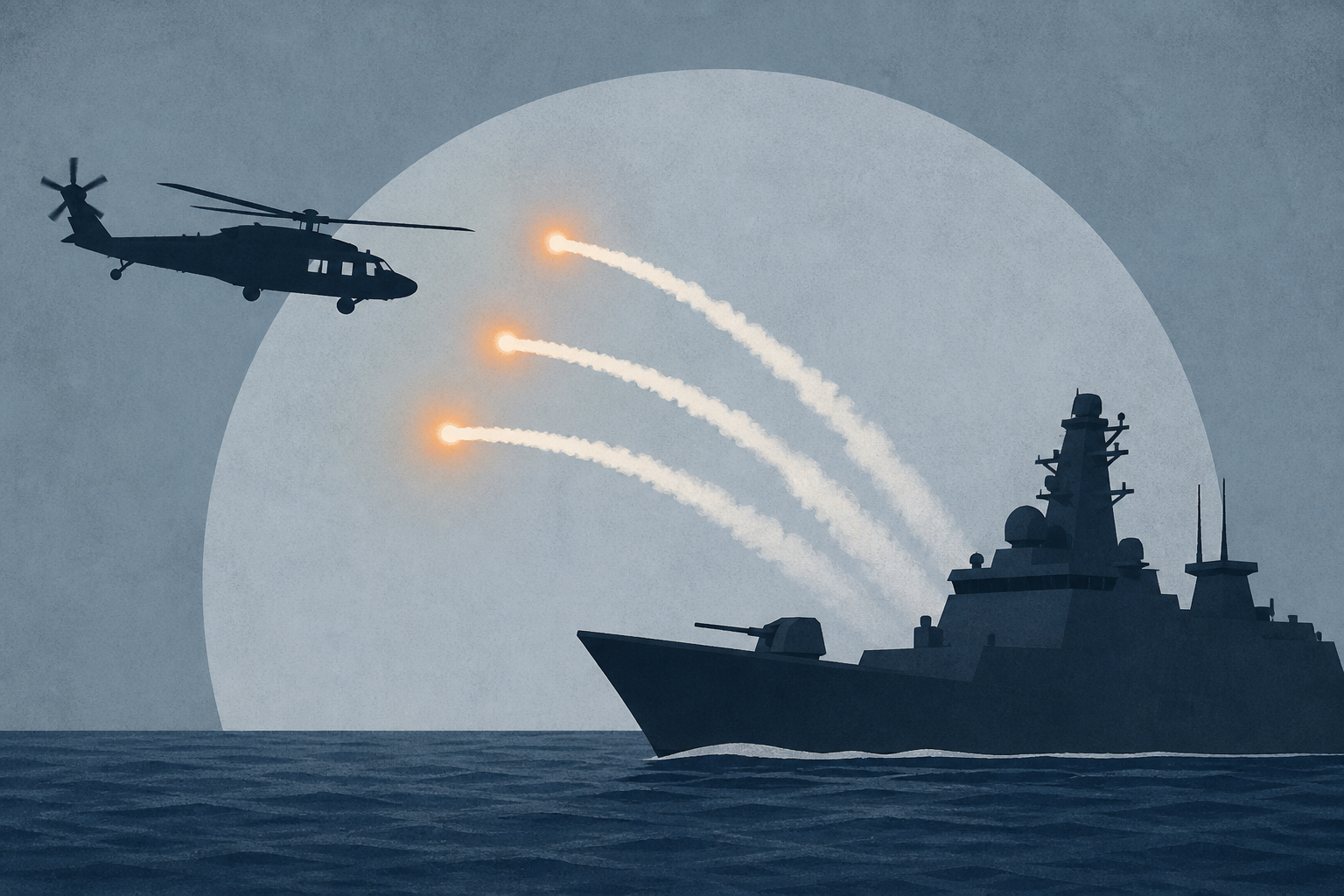 Denmark says Russian warship fired flares at military helicopter