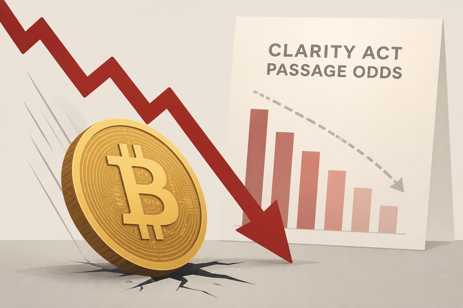 Live updates: Bitcoin slumps as Clarity Act passage odds fade