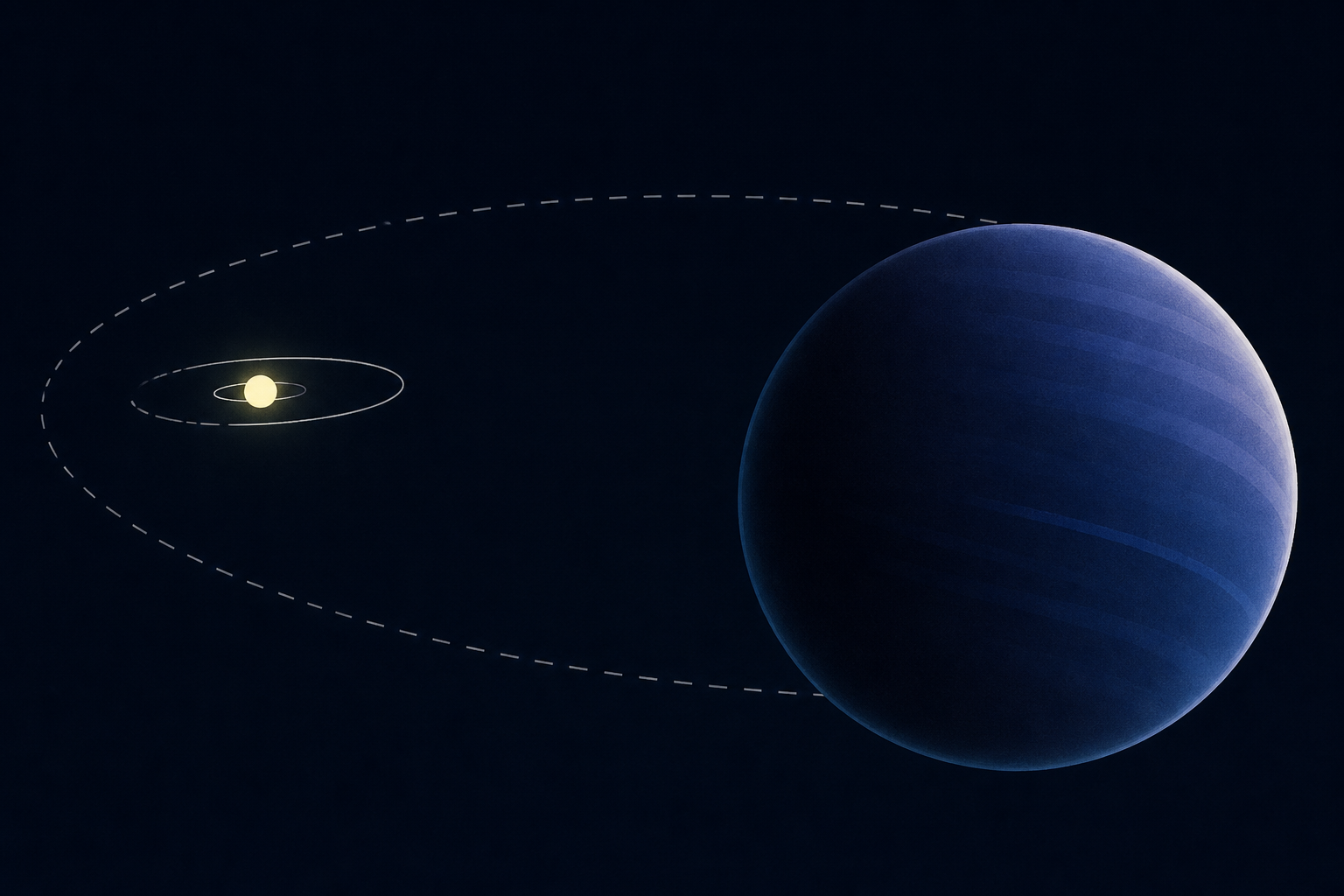 Planet Nine isn’t hiding because it would be small — if it exists, it may be several times Earth’s mass and more than twice as wide. But hundreds of times farther from the Sun than Earth, it receives