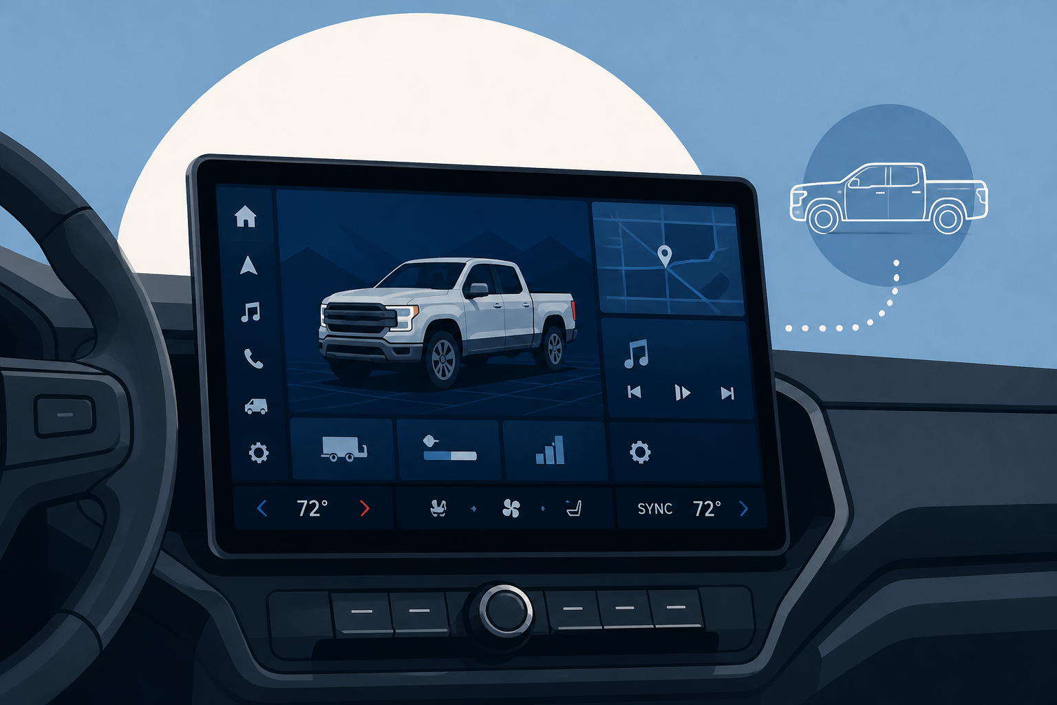 GM unveils a new user interface for pickup trucks