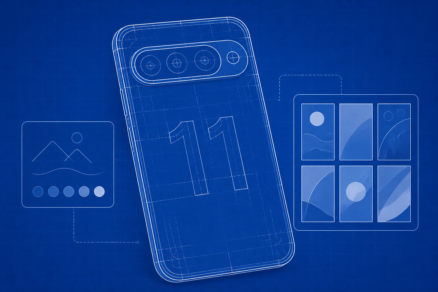 Google just shared these fun Pixel 11 blueprint wallpapers [Gallery]