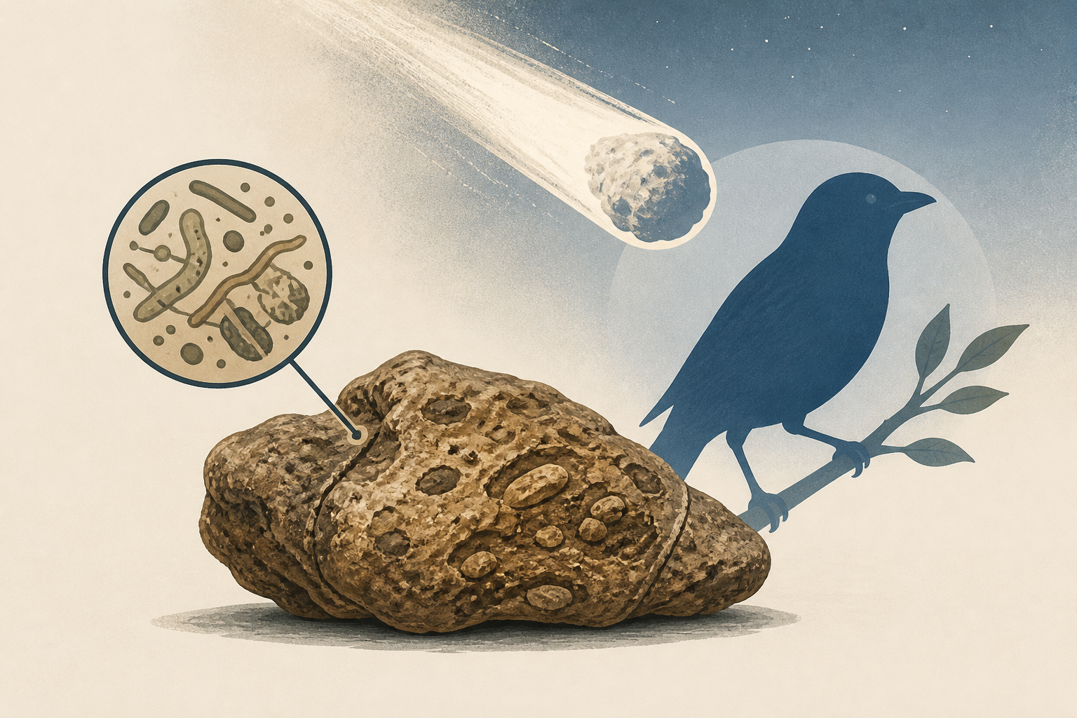 Fossilized poop may reveal why birds survived asteroid strike
