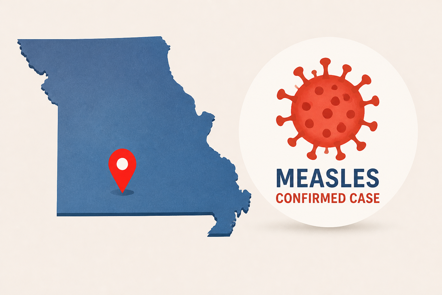Jackason County, Missouri, confirmed measles case