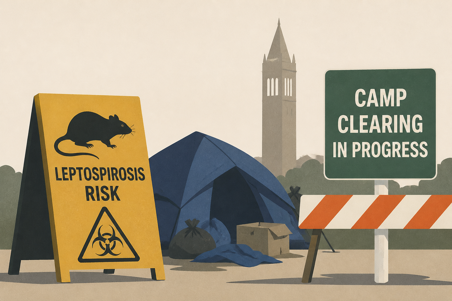 Berkeley starts clearing homeless camp after deadly leptospirosis outbreak linked to rats