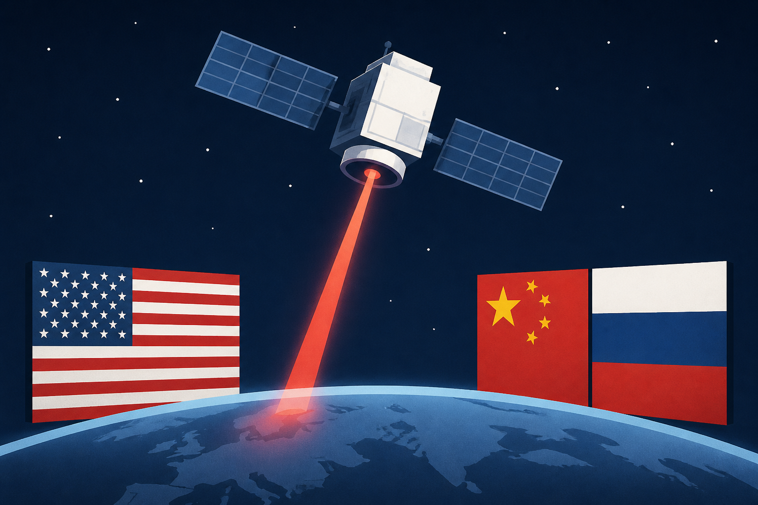 U.S. confirms for the first time that it has deployed weapons in space. China and Russia have responded.