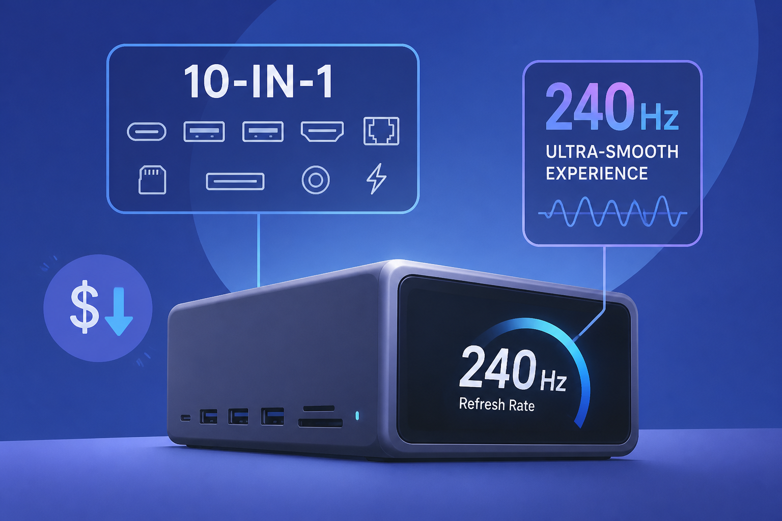 Anker releases affordable 10-in-1 dock with smart display and 240Hz refresh rate support
