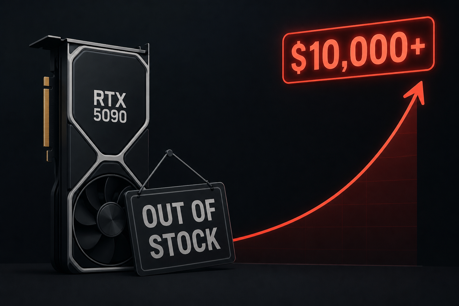 RTX 5090 stock dries up as prices soar past $10,000