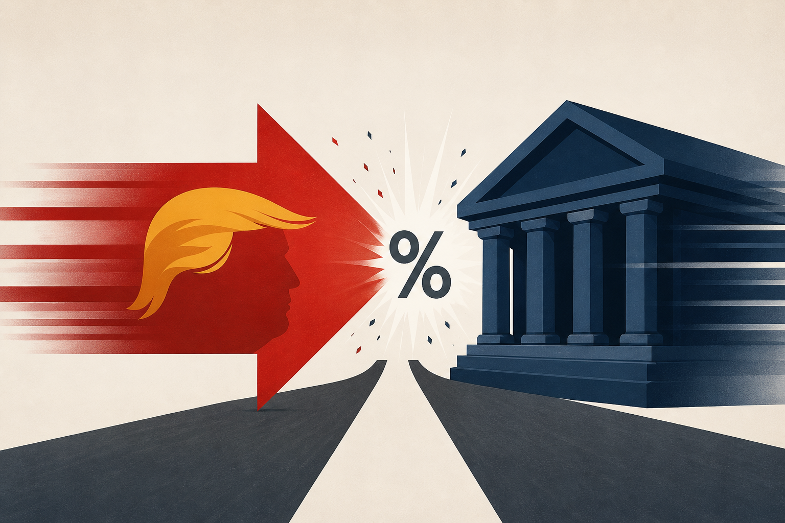 Trump, Federal Reserve on collision course over interest rates