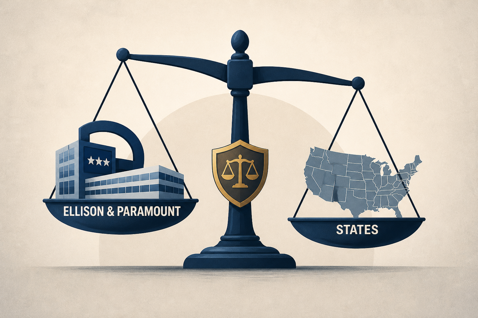 Trump's DOJ Backs Ellison & Paramount In Antitrust Battle With States