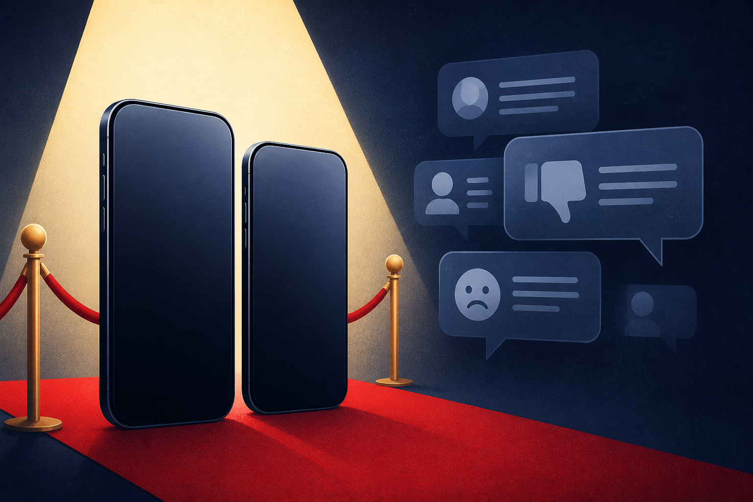 iPhone Duo's red carpet moment soured by internet screen jibes
