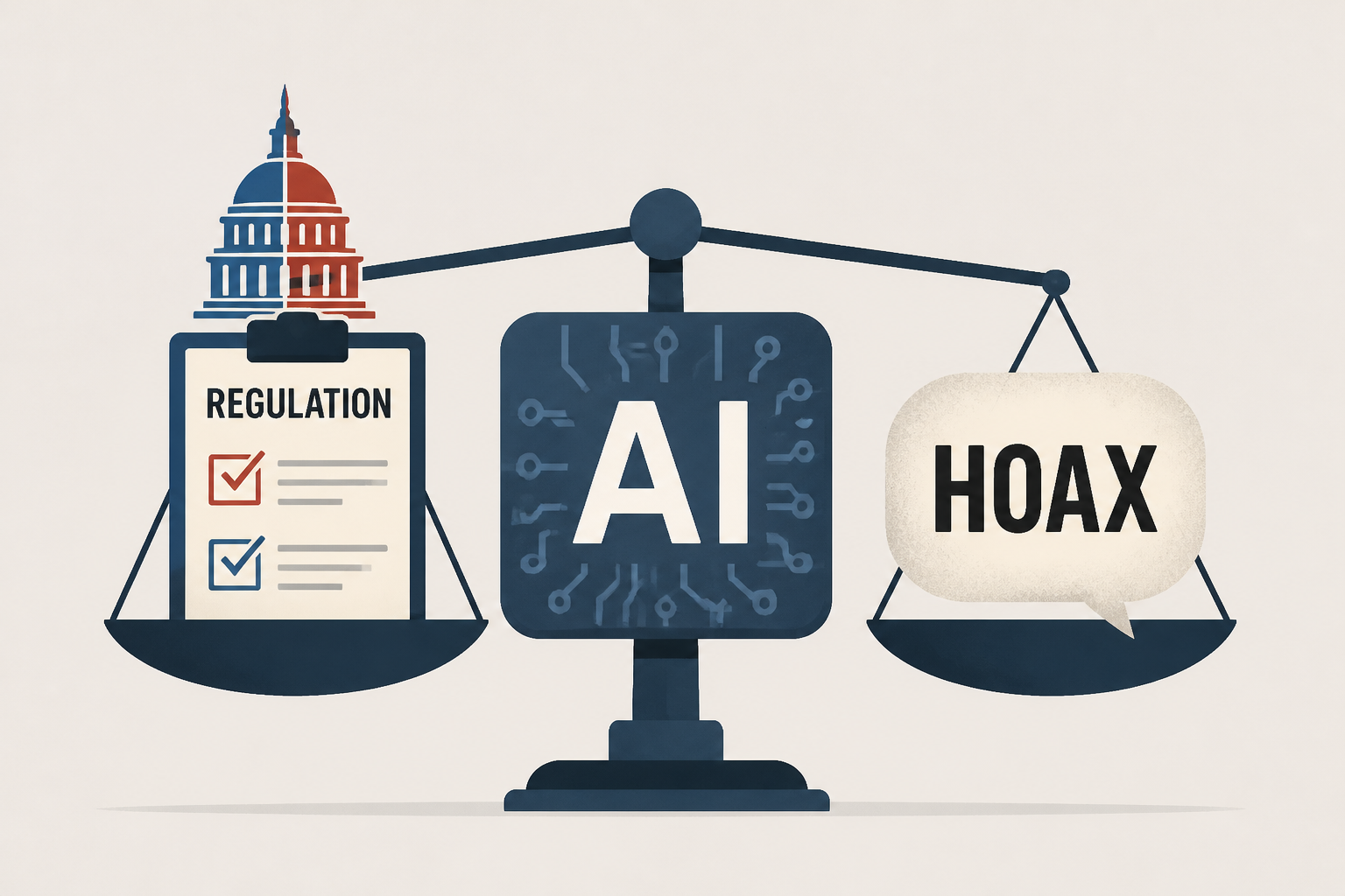 Bipartisan, big tech push for AI regulation comes as Trump claims 'hoax'