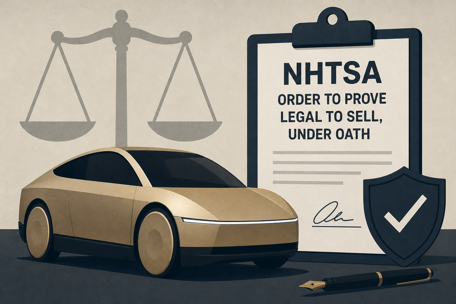 NHTSA orders Tesla to prove its Cybercab is legal to sell, under oath