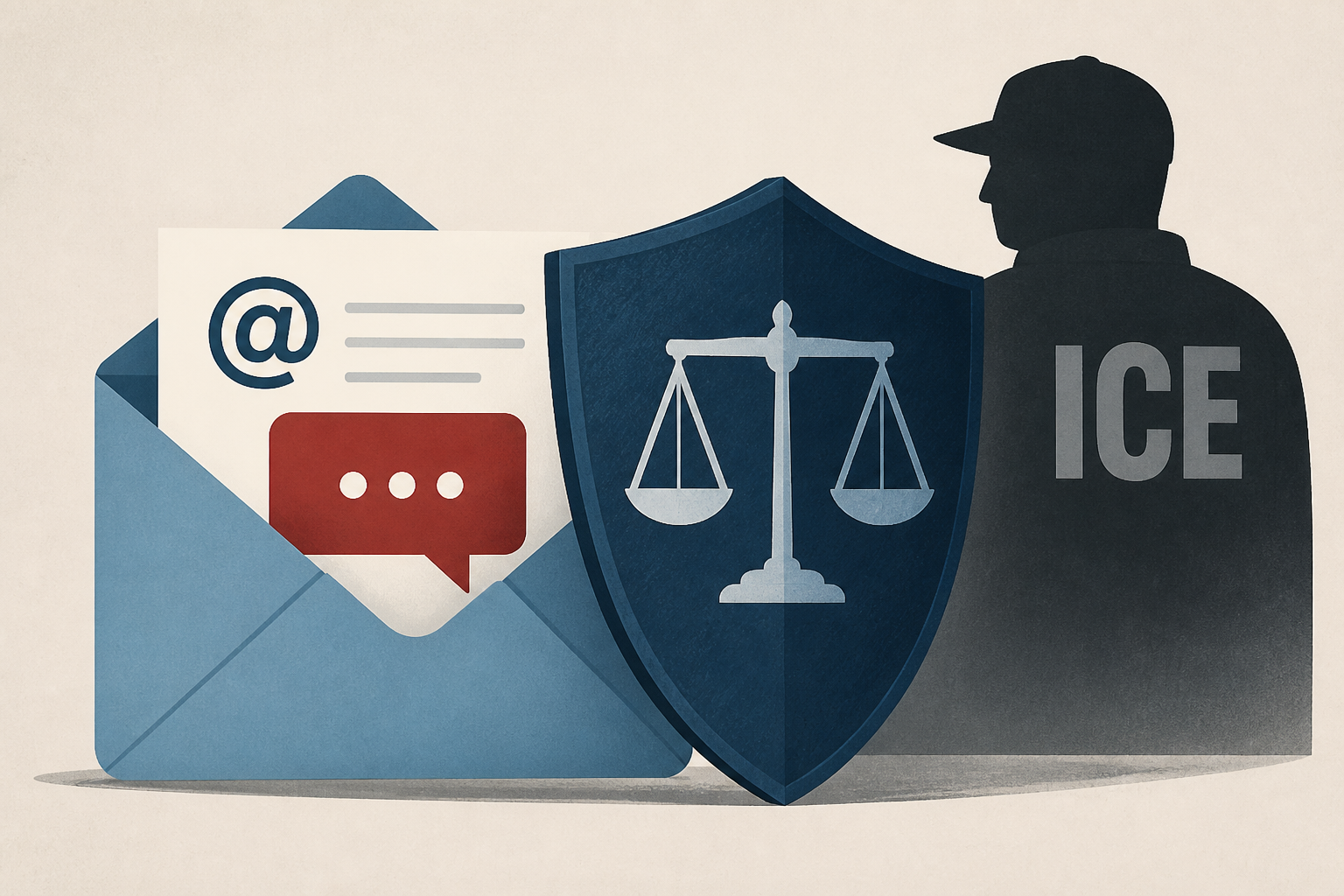 ICE blocked from threatening man who sent critical email : NPR
