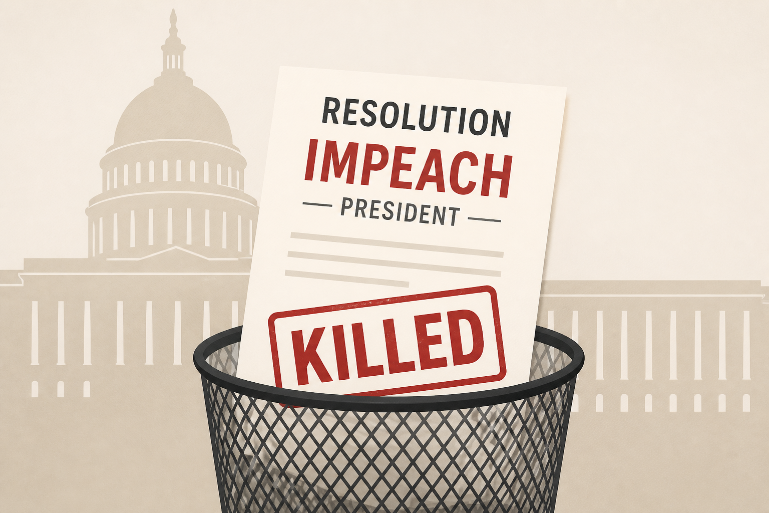 House kills Rep. Al Green's resolution to impeach Trump