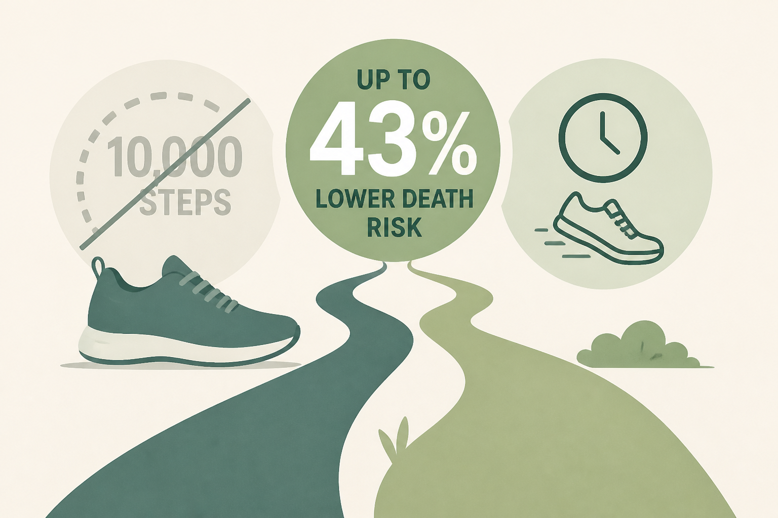 Forget 10,000 Steps. That Was Never True. These Two Easier Walking Habits Cut Your Death Risk by up to 43%