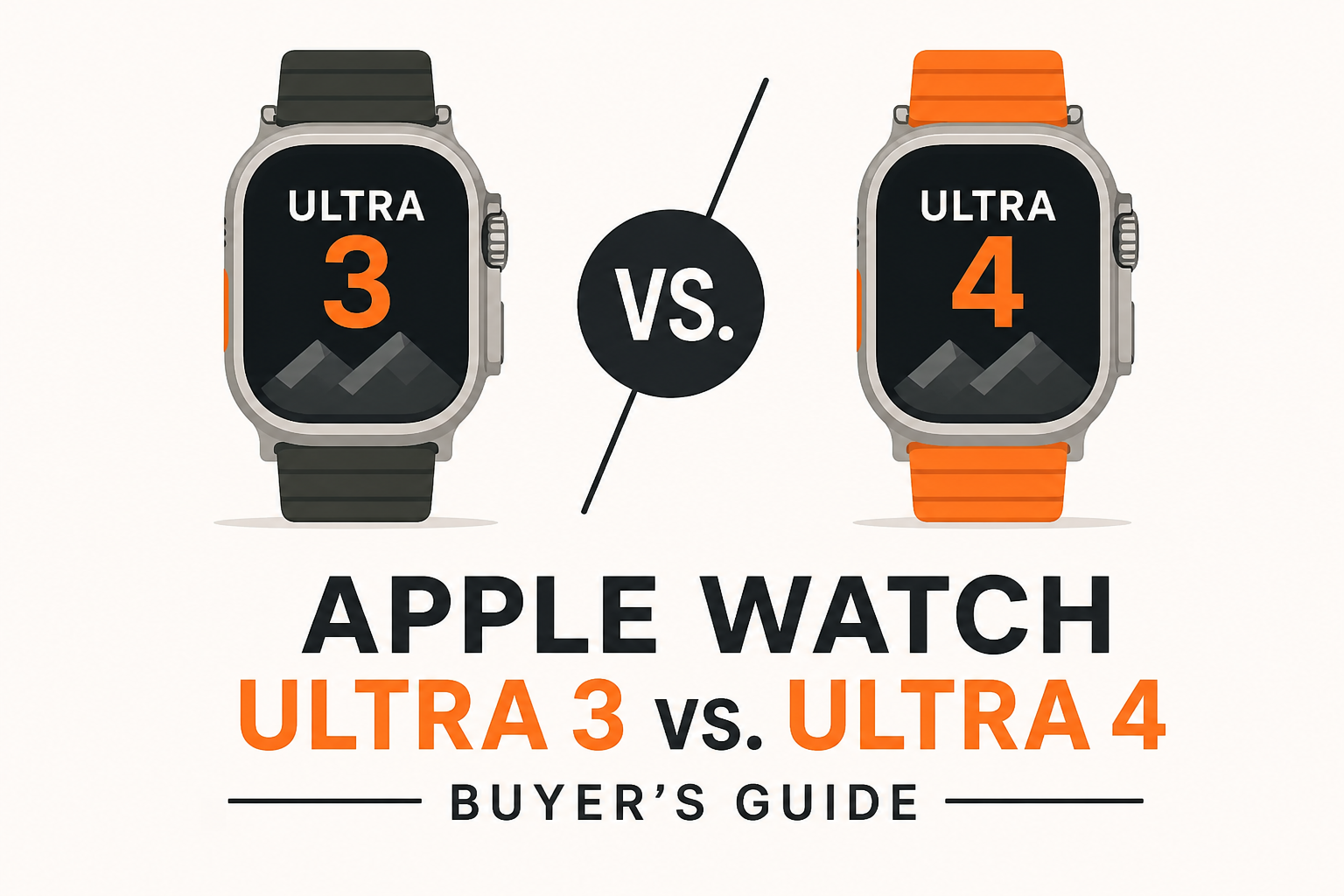Apple Watch Ultra 3 vs. Ultra 4 Buyer's Guide