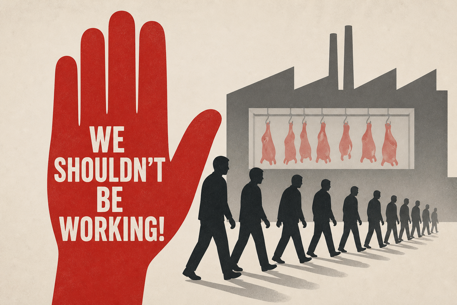 ‘We shouldn’t be working!’ Dozens walk off job after worker dies at meat-producing facility