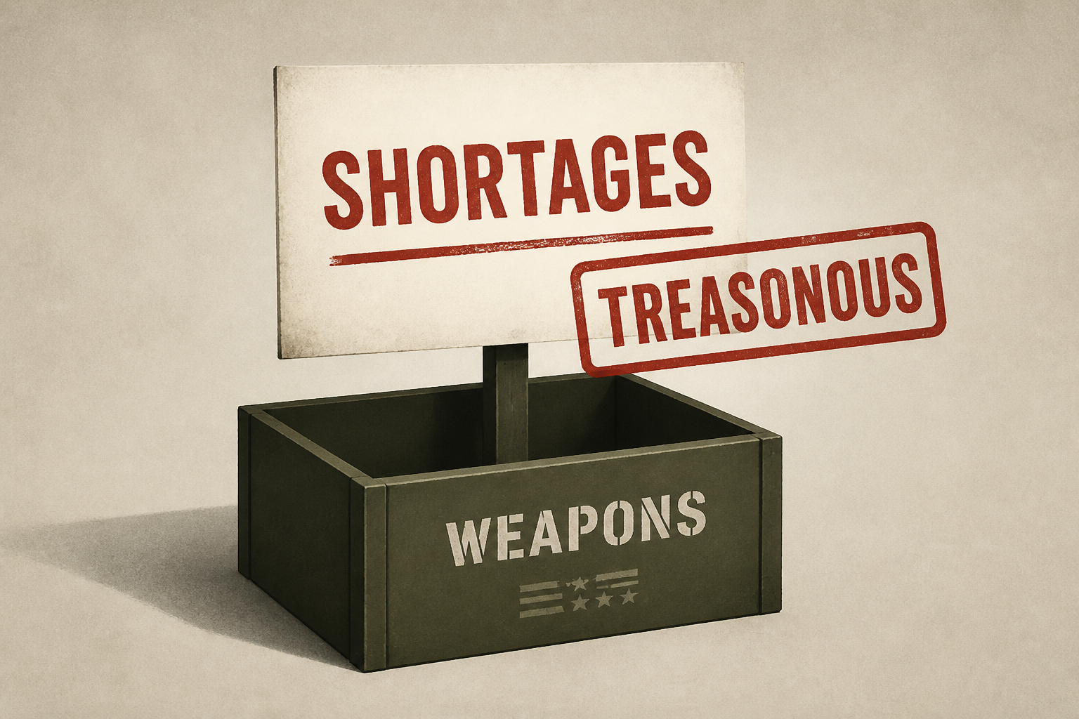 Trump's govt makes 'treasonous' claim of weapons shortages