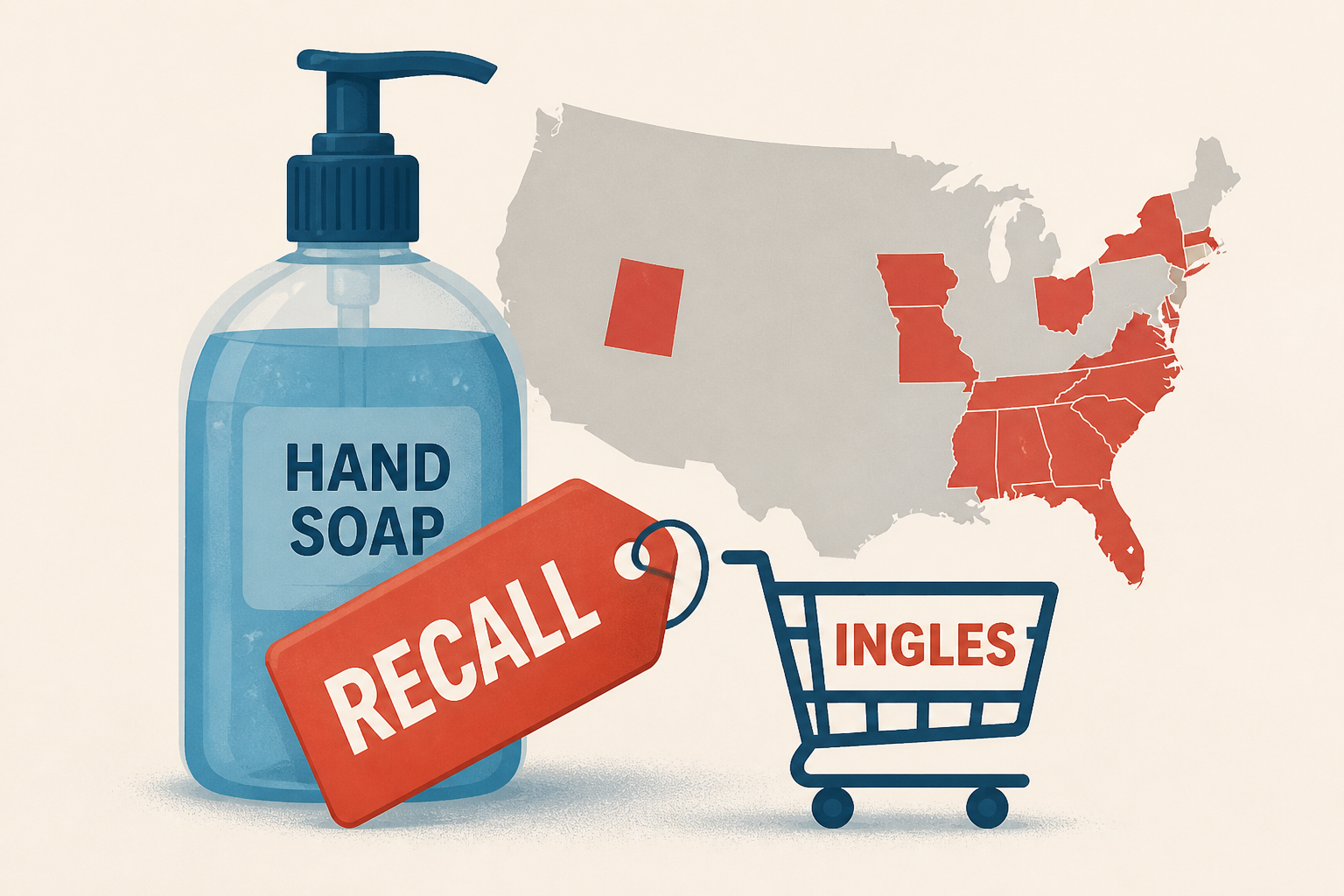 Hand soap recall affects products sold in 15 states and at Ingles