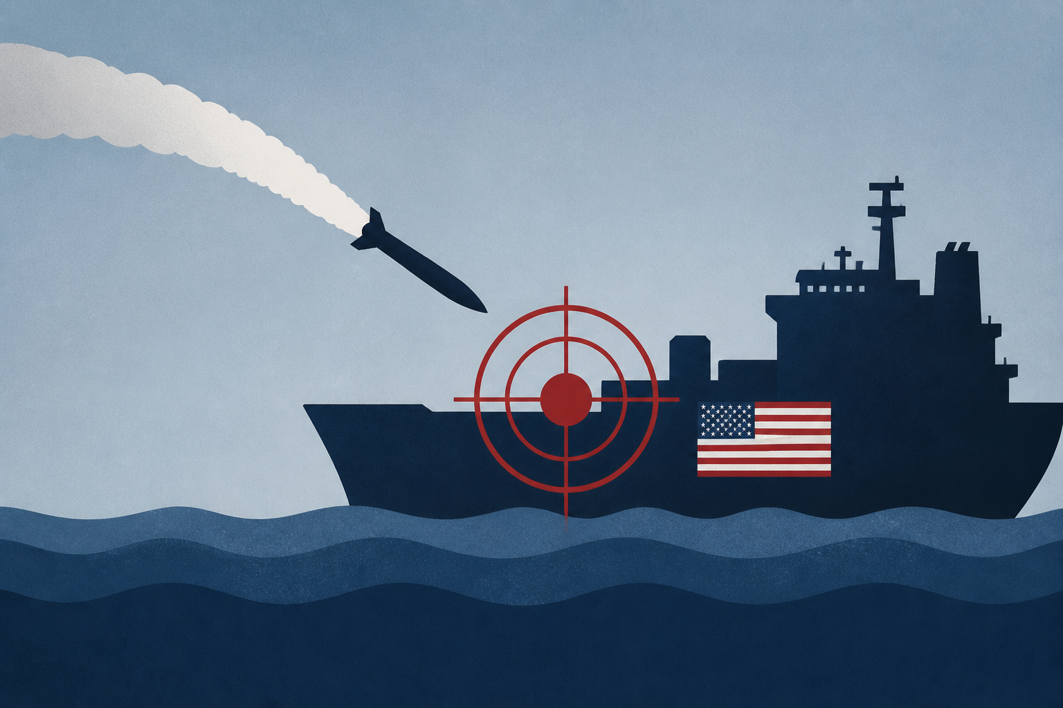 Iran strikes US-contracted ship with American personnel on board: report