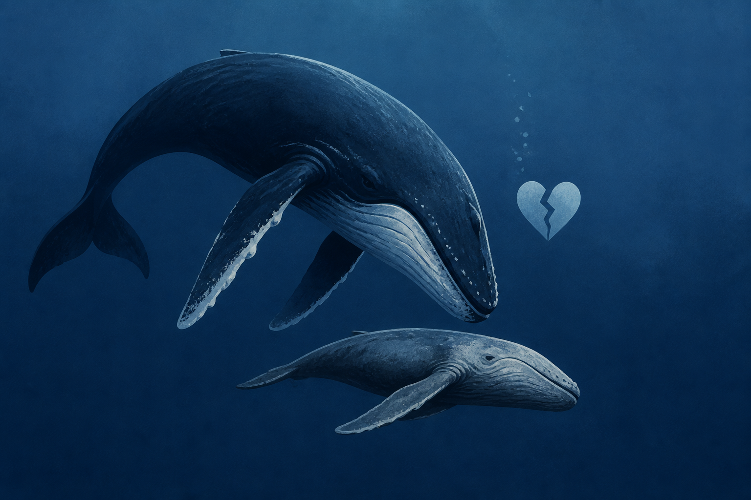 Humpback whale seen grieving dead calf in rare footage: "Heartbreaking to watch"
