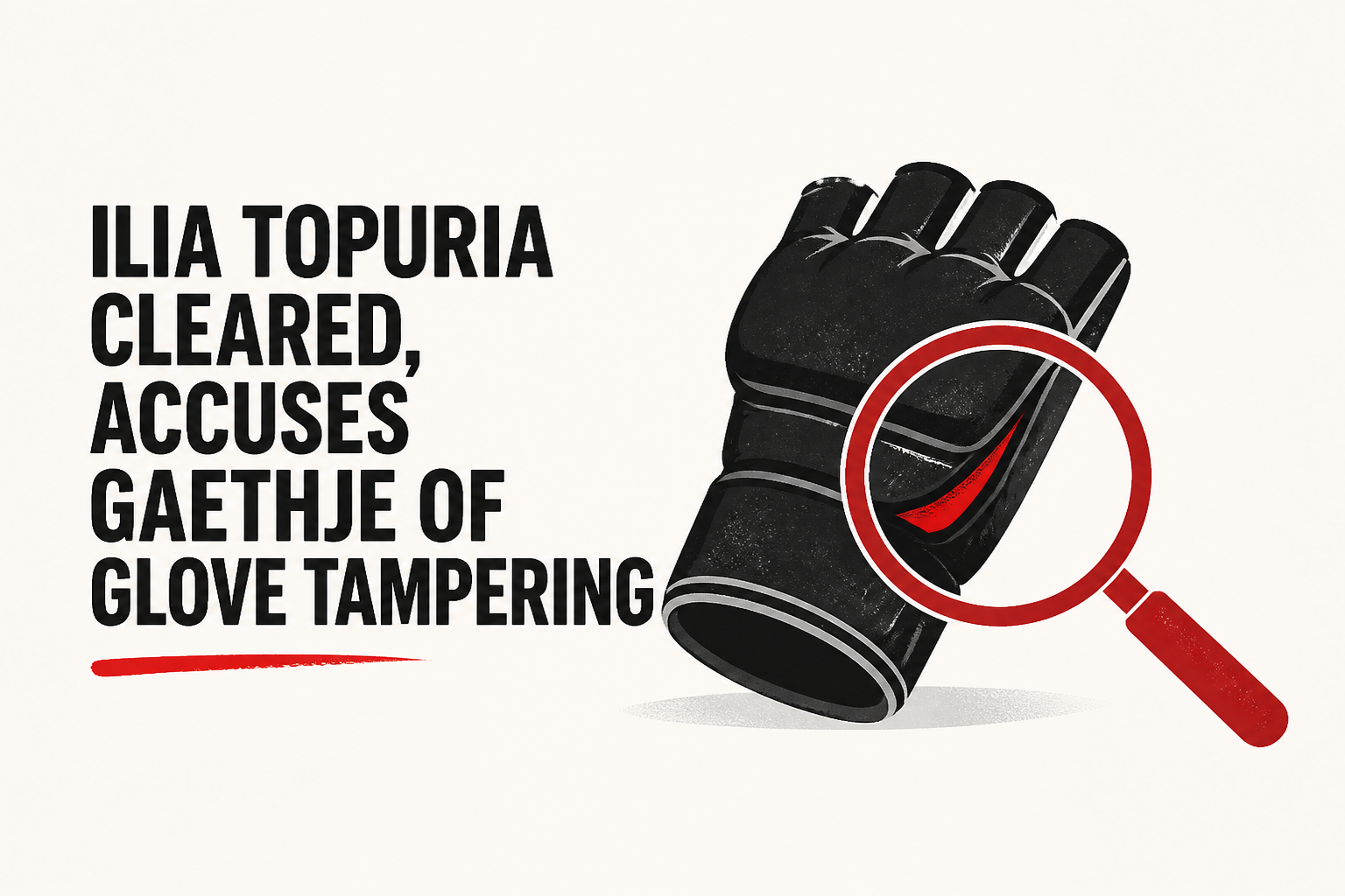 Ilia Topuria cleared, accuses Gaethje of glove tampering