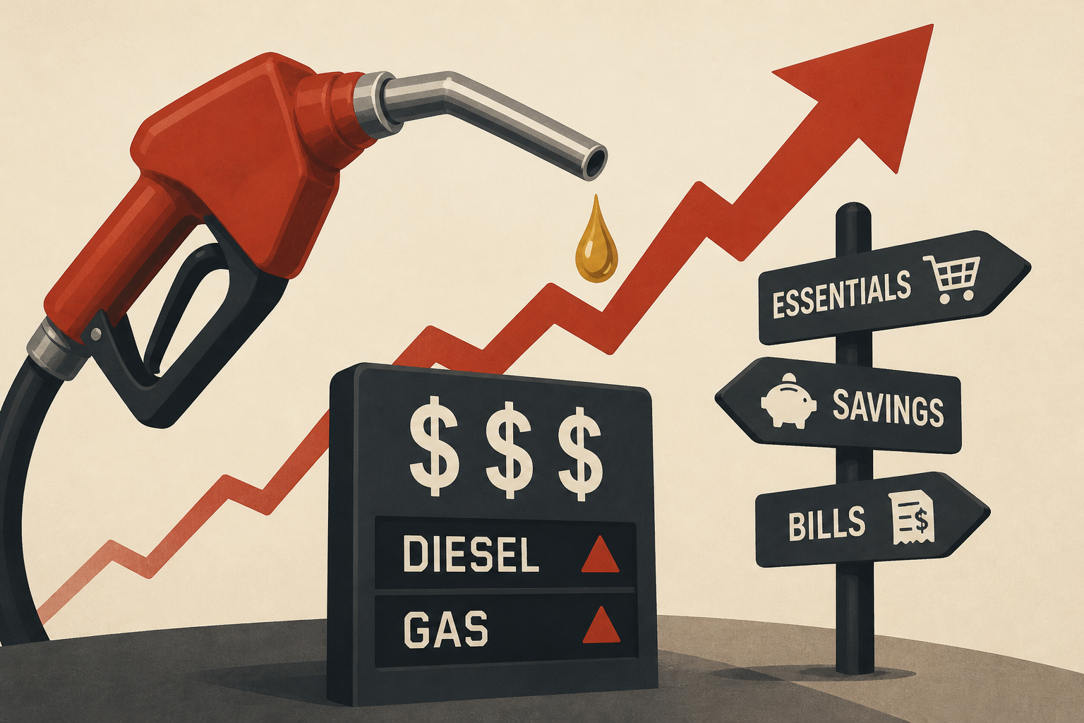 'How are we gonna get through this?' Americans face tough decisions as diesel and gas prices rise