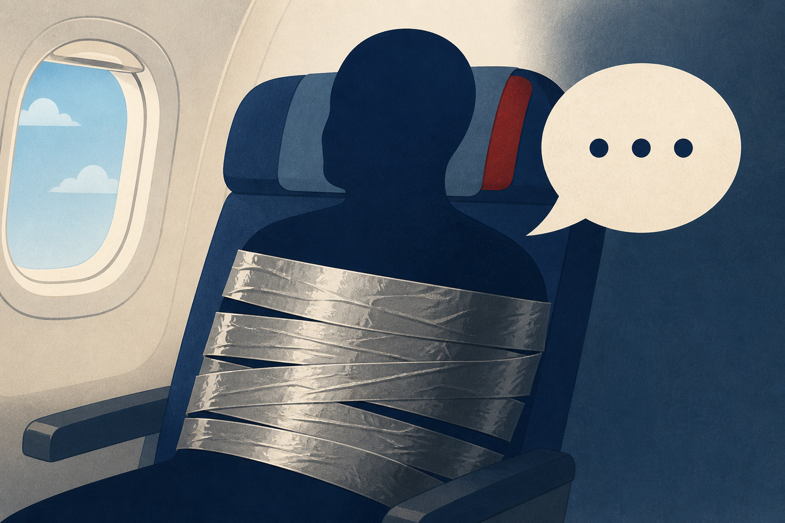 Man who was duct-taped on American Airlines flight after alleged violent outburst breaks his silence