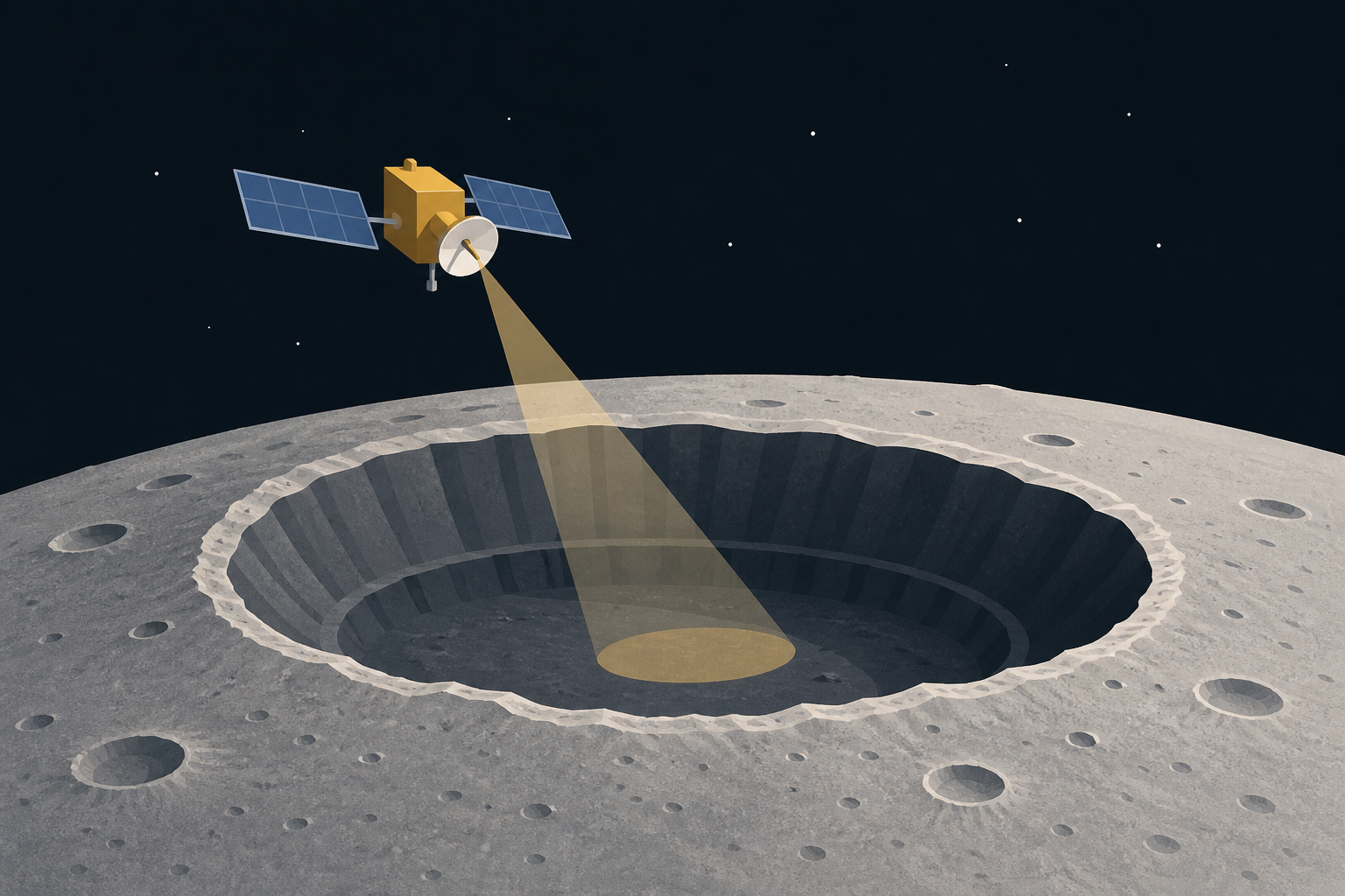 NASA spacecraft discovers moon crater bigger than Roman Colosseum