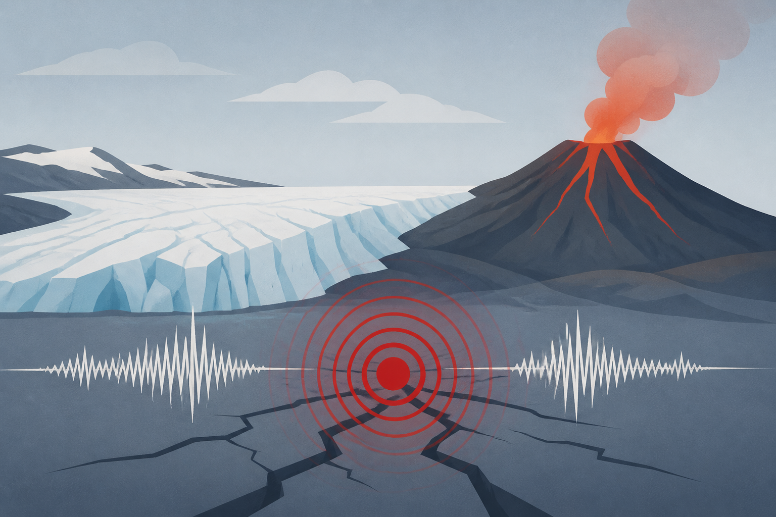 Pair of magnitude 4.0+ earthquakes strike near Iceland glacier and volcano